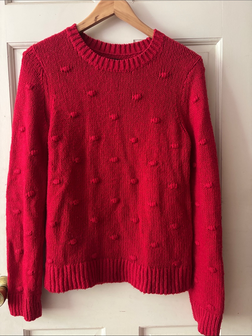 Lucky Brand Red Crewneck Sweater
